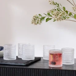 Jupiter Beaded Short Drinking Glasses (Set of 6)