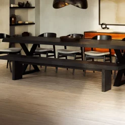 Justice Live Edge Acacia Dining Bench