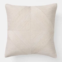 Jute Geo Pillow Cover