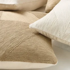Jute Geo Pillow Cover