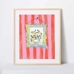 Kate Arends Framed Print - Citrus Bouquet