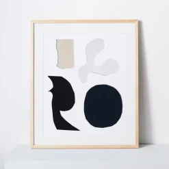 Kate Arends Framed Print - Four Shapes
