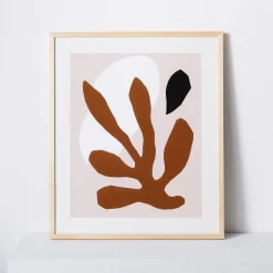 Kate Arends Framed Print - Leaf