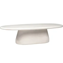 Kathleen Oval Outdoor Concrete Coffee Table (55")