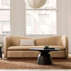 Kaufman Leather Sofa (76"–96")