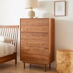 Keira Solid Wood 6-Drawer Dresser (34")