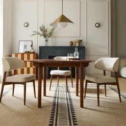 Keira Solid Wood Round Dining Table (48")