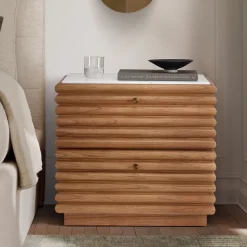 Khai Marble Nightstand (24")
