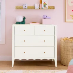 Kids Daisy Narrow 4-Drawer Dresser (36")