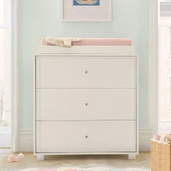 Kids Dori 3-Drawer Narrow Dresser with Removable Topper (36")