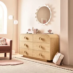 Kids Statement Knob 6-Drawer Dresser (56")