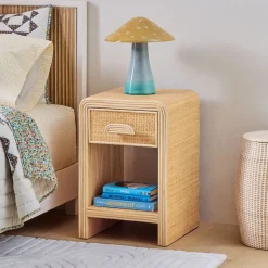 Kids Willow Rattan Nightstand (16")