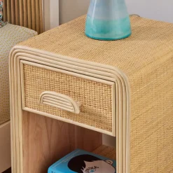 Kids Willow Rattan Nightstand (16")