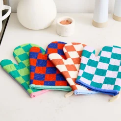 Krista Marie Young Checkered Oven Mitt