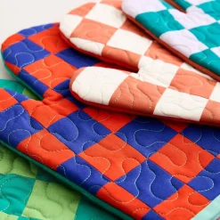 Krista Marie Young Checkered Oven Mitt