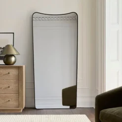 Lance Metal Floor Mirror