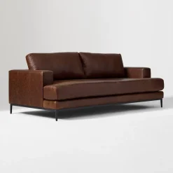 Landon Leather Sofa (66"–96")