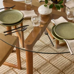 Larson Round Glass Dining Table (48")