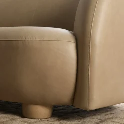 Laurent Leather Sofa (76"–96")