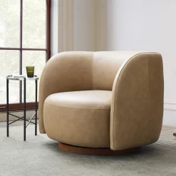 Laurent Leather Swivel Chair