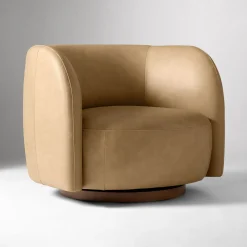 Laurent Leather Swivel Chair