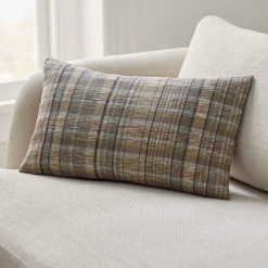 Layered Plaid Pillow Cover