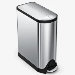 40L Butterfly Dual Compartment Step Trash Can