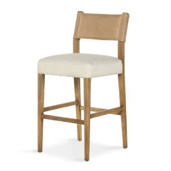 Leather-Backed Bar & Counter Stools