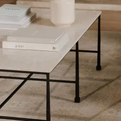 Leilani Botticino Marble Coffee Table (53")