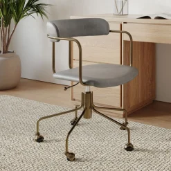 Lenox Leather Swivel Office Chair