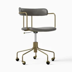 Lenox Leather Swivel Office Chair