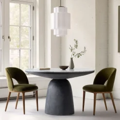 Leona Marble Round Dining Table (48")