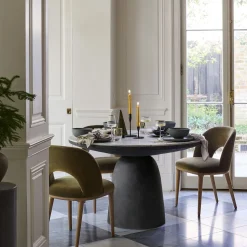 Leona Marble Round Dining Table (48")