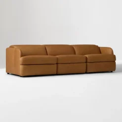 Leroy Motion Reclining Leather Sofa (75"–108")