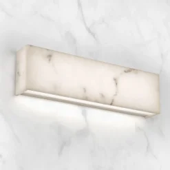 Linear Marbled LED Sconce