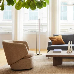 Linear Metal LED Floor Lamp (58")