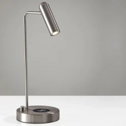 Linear Metal LED Wireless Charging & USB Task Lamp