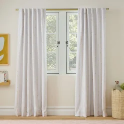 Linear Pom Pom Curtain w/ Blackout Liner