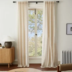 Linen Cotton Ladder Sheer Curtain