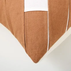 Linen Strap Weave Pillow Cover