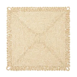Loopy Abaca Square Placemats (Set of 4)