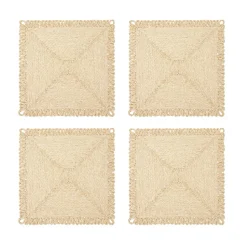 Loopy Abaca Square Placemats (Set of 4)