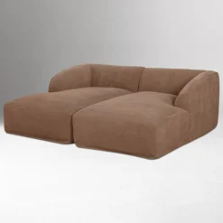 Lorenne Double Chaise Washable Slipcover Modular Sectional (88")