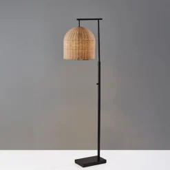 Louisa Rattan Floor Lamp (58")