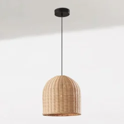 Louisa Rattan Pendant (12")