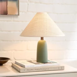 Louis Table Lamp (13"–23") - Raffia