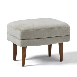 Lucia Ottoman - Wood Legs