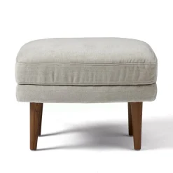 Lucia Ottoman - Wood Legs