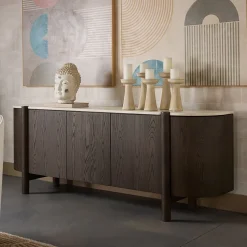 Luma Bay Marble Sideboard (87")