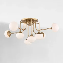 Macombs 8-Light Semi-Flush Mount (36.5")